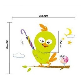 Lichtgestuurde vogel wandlampen lamp hedendaagse creatieve 3D behang wandlamp licht