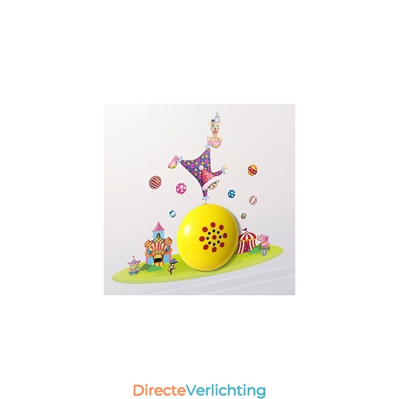 Clown Hoge Temperatuurbestendige Plastic Licht En 10 C Kan Creatieve 3D Behang Wandlamp Verwijderen