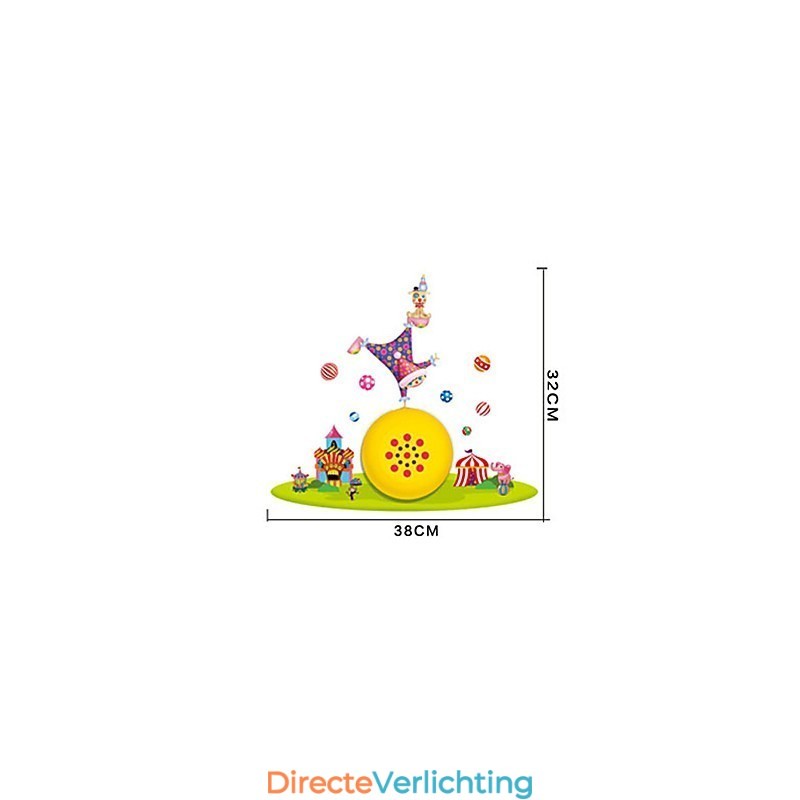Clown Hoge Temperatuurbestendige Plastic Licht En 10 C Kan Creatieve 3D Behang Wandlamp Verwijderen