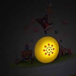 Clown Hoge Temperatuurbestendige Plastic Licht En 10 C Kan Creatieve 3D Behang Wandlamp Verwijderen