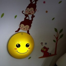 Muurstickers Apen licht geactiveerde intelligente inductie smoop versiering wandlamp