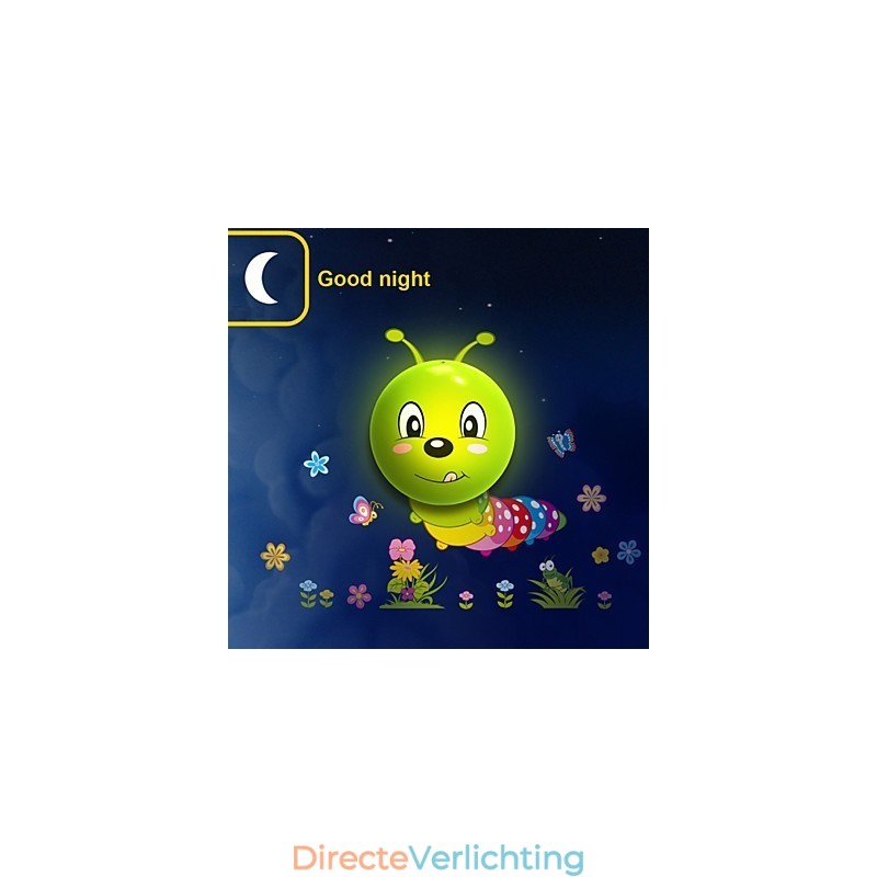 Caterpillar Hoge Temperatuurbestendige Plastic Lamp En 10 C Kan Creatieve 3D Behangpapier Wandlamp Verwijderen
