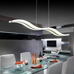 Moderne, eigentijdse hanglamp van chroom