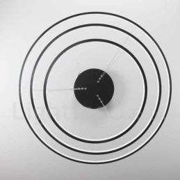 Dimbare hanglamp met afstandsbediening, modern design, drie ringen