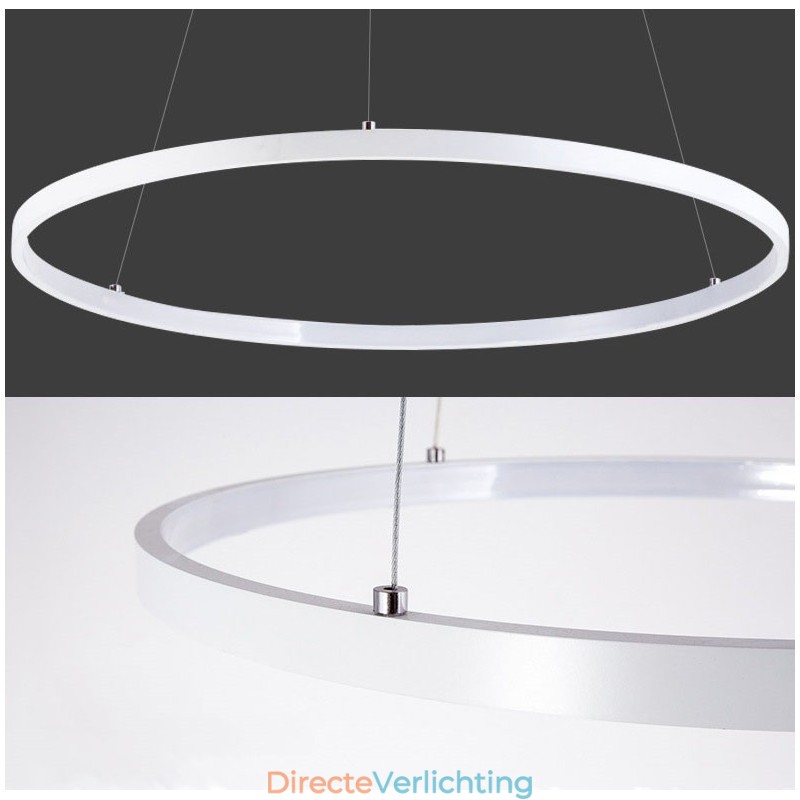 Dimbare hanglamp met afstandsbediening, modern design, drie ringen