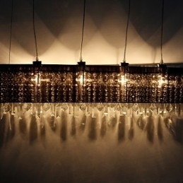 Moderne eigentijdse eiland kristal andere metalen hanglamp