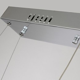 Moderne, eigentijdse hanglamp van kristalchroommetaal