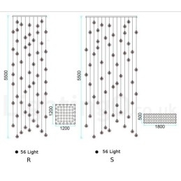 Creatieve Engineering Stage Meteorer Kristallen Bol Hanglamp