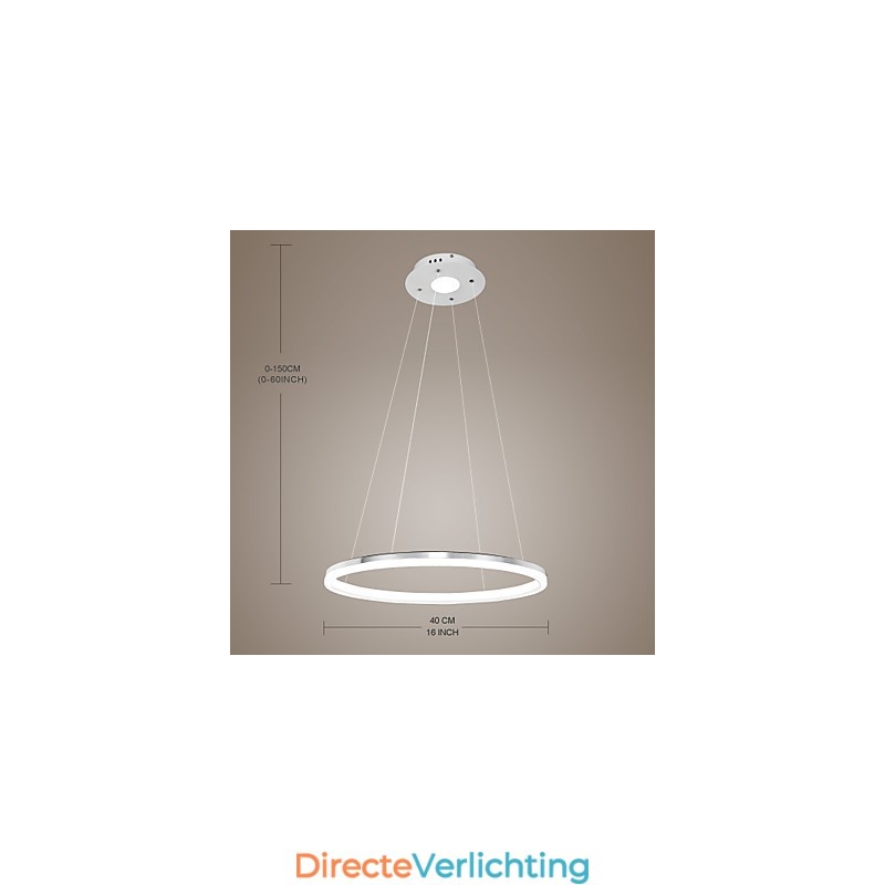 Moderne design hanglamp van hoogwaardig acryl met enkele ring