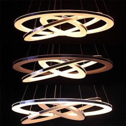 Moderne hanglamp 3 ringen hanglamp acryl