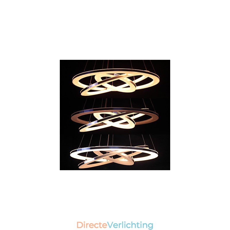 Moderne hanglamp 3 ringen hanglamp acryl