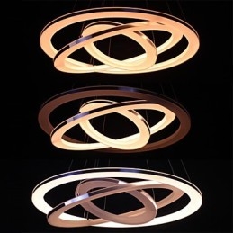 Moderne hanglamp 3 ringen hanglamp acryl
