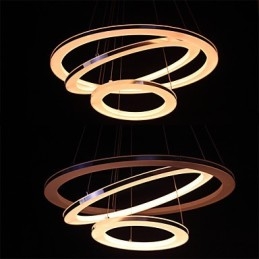 Moderne hanglamp 3 ringen hanglamp acryl