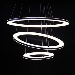 Moderne hanglamp 3 ringen hanglamp acryl