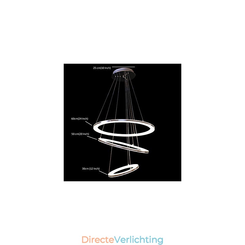 Moderne hanglamp 3 ringen hanglamp acryl