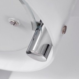 Moderne, eigentijdse kroonluchter van chroommetaal, inbouw