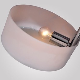 Moderne, eigentijdse kroonluchter van chroommetaal, inbouw