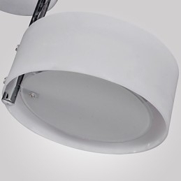 Moderne, eigentijdse kroonluchter van chroommetaal, inbouw