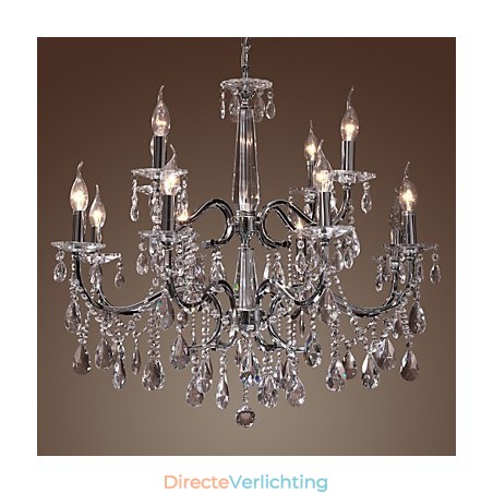 Kroonluchter Kristal Modern 2 Lagen Woonkamer 12 Lampen Kroonluchter Kristal Modern 2 Lagen Woonkamer 12 Lampen
