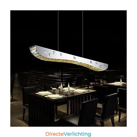 Kristallen hanglamp Chroom Metalen hanglamp Amber of helder kristal Kristallen hanglamp Chroom Metalen hanglamp Amber of helder kristal