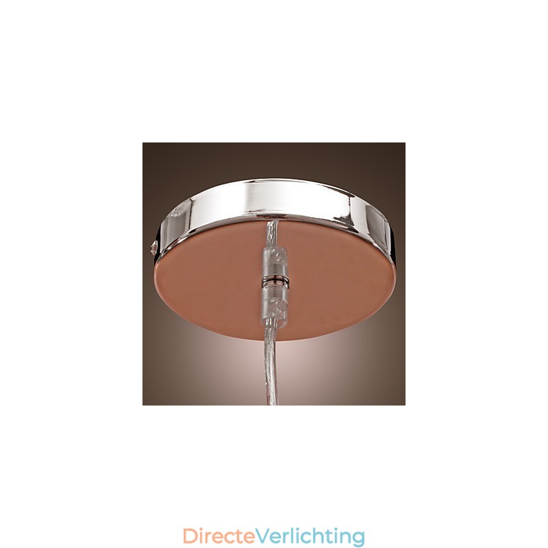 Kristallen hanglamp in cilinderstijl