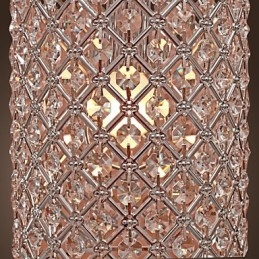 Kristallen hanglamp in cilinderstijl