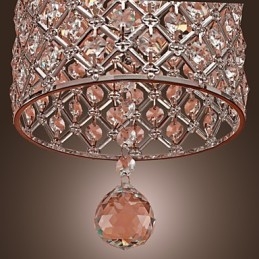 Kristallen hanglamp in cilinderstijl