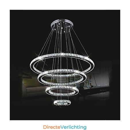 Kristallen hanglamp plafondverlichting helder kristal rond 4 ringen 40CM 60CM 80CM bronarmaturen Kristallen hanglamp plafondverlichting helder kristal rond 4 ringen 40CM 60CM 80CM bronarmaturen