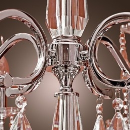 Kroonluchter Kristal Modern 2 Lagen Woonkamer 12 Lampen