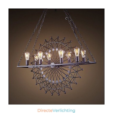 De wolkenkrabberwiel hanglamp in industriële stijl De wolkenkrabberwiel hanglamp in industriële stijl