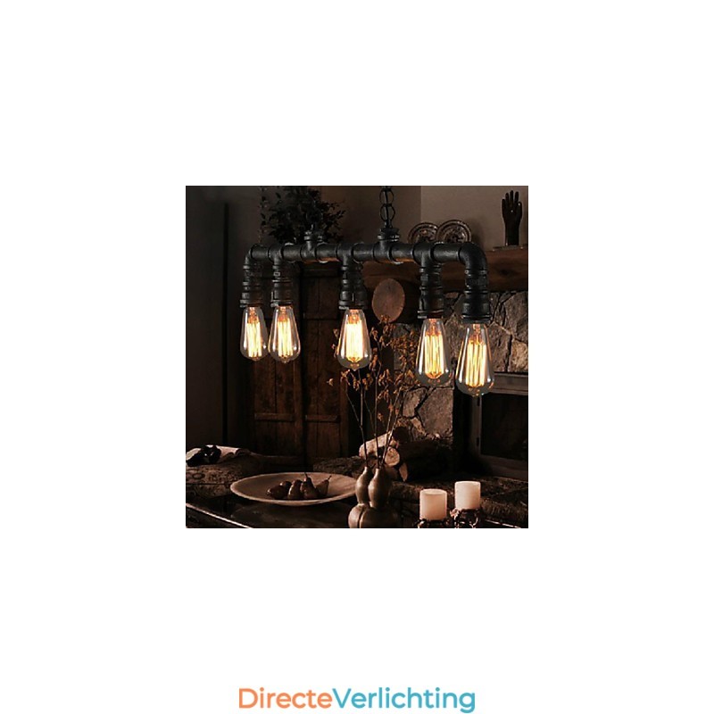 Traditionele Klassieke Vintage Lantaarn Landelijk Retro Mini Stijl Schilderij Metalen Hanglamp Eetkamer