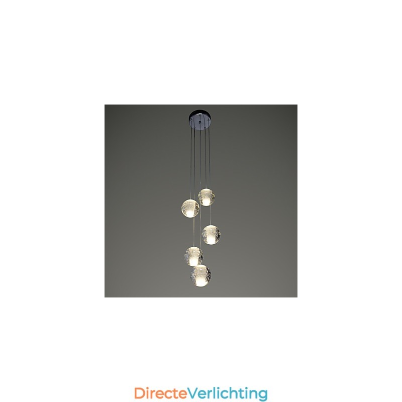 Moderne hanglamp Hanglamp Verlichting G4 Retrofit Chrome Plating Kristal voor Trapverlichting