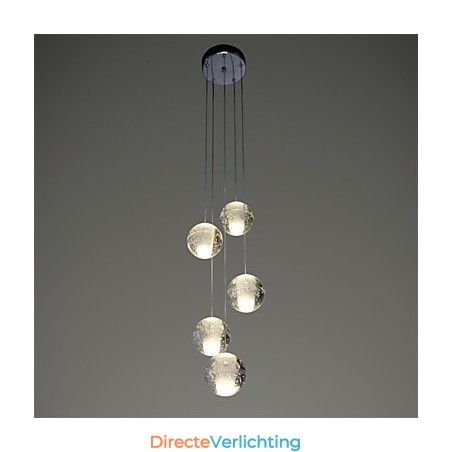 Moderne hanglamp Hanglamp Verlichting G4 Retrofit Chrome Plating Kristal voor Trapverlichting Moderne hanglamp Hanglamp Verlichting G4 Retrofit Chrome Plating Kristal voor Trapverlichting