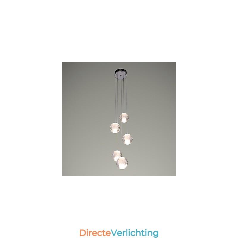 Moderne hanglamp Hanglamp Verlichting G4 Retrofit Chrome Plating Kristal voor Trapverlichting