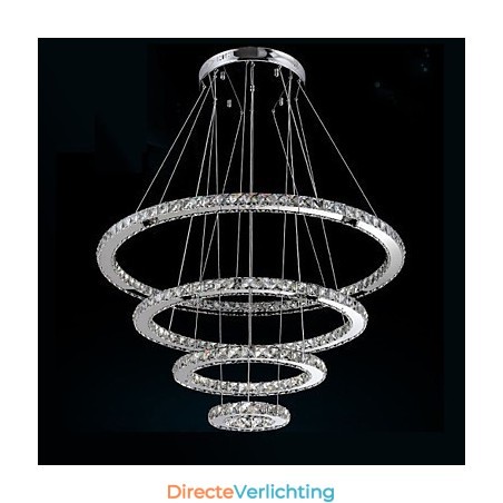 Moderne hanglamp helder kristal plafond kroonluchter verlichting lamp met D100CM + D80CM + D60CM + D40CM Moderne hanglamp helder kristal plafond kroonluchter verlichting lamp met D100CM + D80CM + D60CM + D40CM