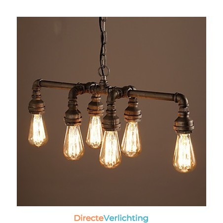 Edison Retro Loft Stijl Vintage Industriële Hanglamp Metalen Waterpijp Armatuur Lampara Colgantes Edison Retro Loft Stijl Vintage Industriële Hanglamp Metalen Waterpijp Armatuur Lampara Colgantes