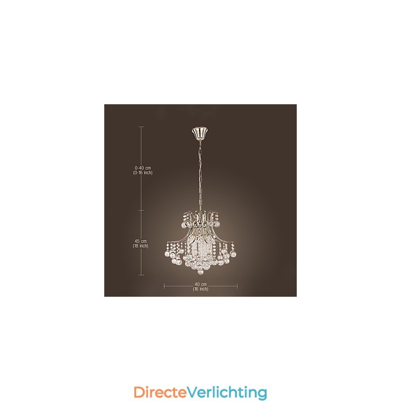 Hanglamp Luxe Moderne Kristal Woonkamer 6 Lampen