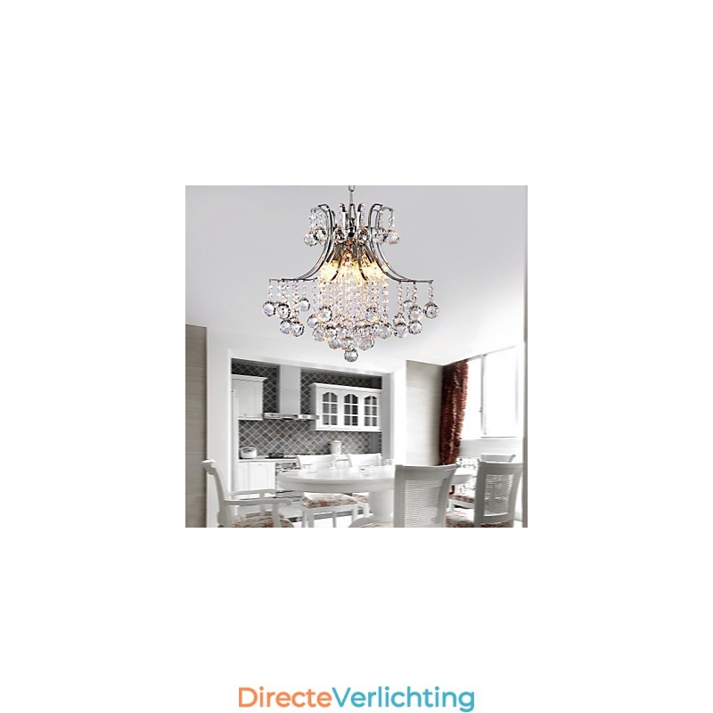 Hanglamp Luxe Moderne Kristal Woonkamer 6 Lampen