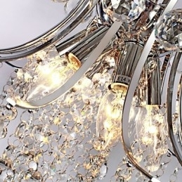 Hanglamp Luxe Moderne Kristal Woonkamer 6 Lampen