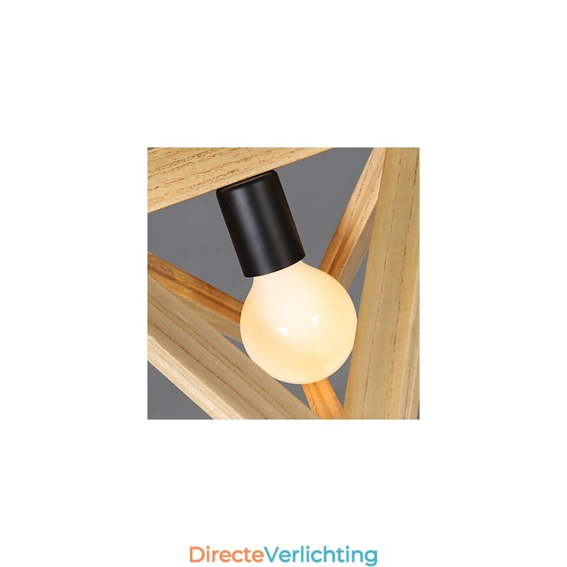 Europese stijl creatieve landelijke restauratie van oude gebruiken driehoekige houten doos hanglamp