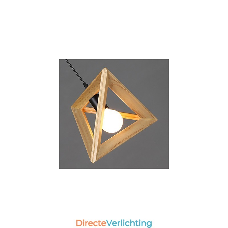 Europese stijl creatieve landelijke restauratie van oude gebruiken driehoekige houten doos hanglamp