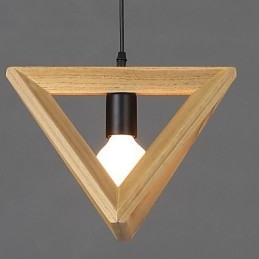 Europese stijl creatieve landelijke restauratie van oude gebruiken driehoekige houten doos hanglamp