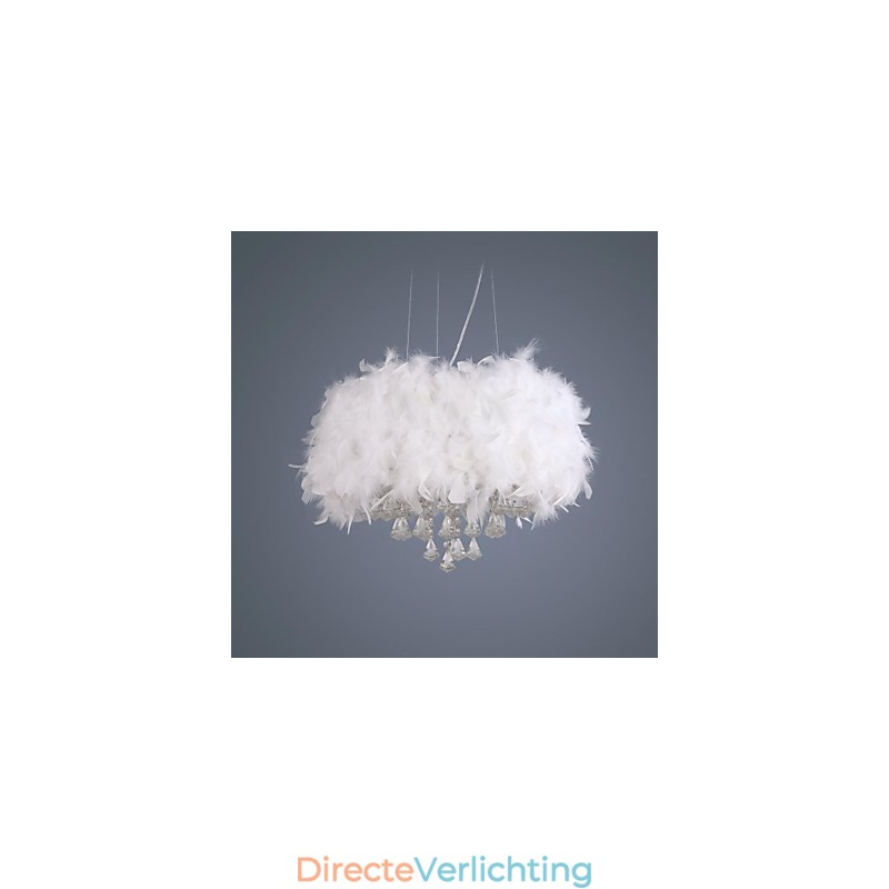 Moderne eigentijdse Drum Crystal Mini-stijl gegalvaniseerde hanglamp