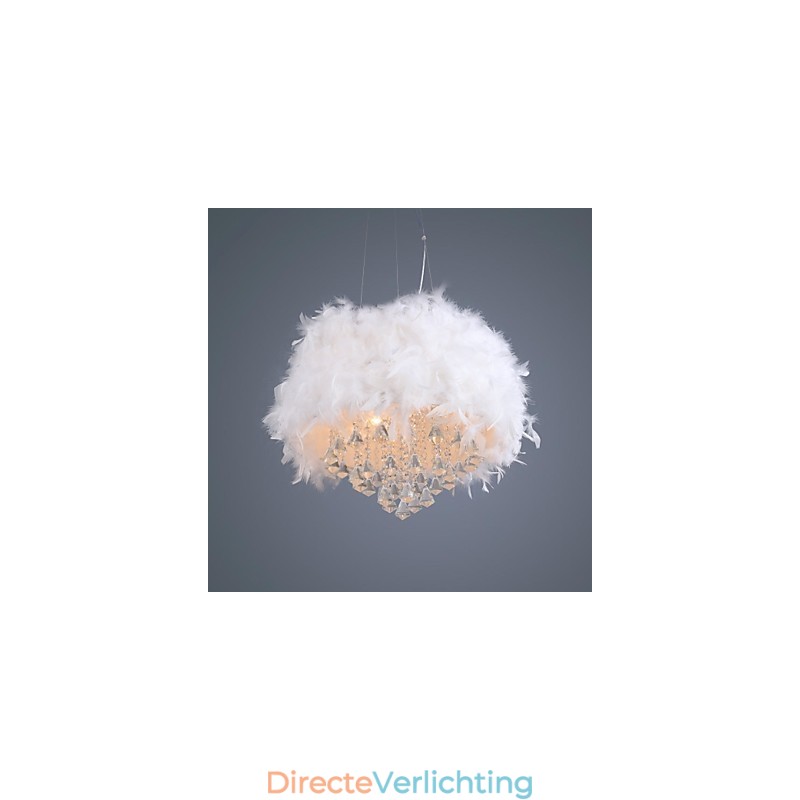 Moderne eigentijdse Drum Crystal Mini-stijl gegalvaniseerde hanglamp