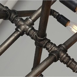 Traditionele klassieke vintage retro lantaarn land schilderij metalen hanglamp