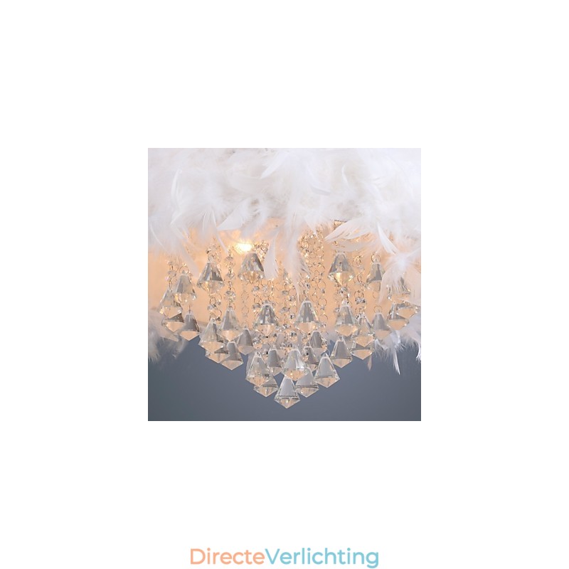 Moderne eigentijdse Drum Crystal Mini-stijl gegalvaniseerde hanglamp