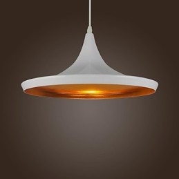 Moderne, eigentijdse, landelijke, retro, schilderij, metalen hanglamp