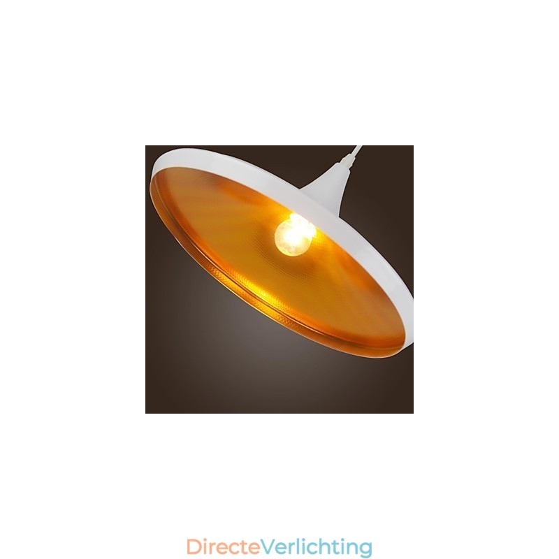 Moderne, eigentijdse, landelijke, retro, schilderij, metalen hanglamp