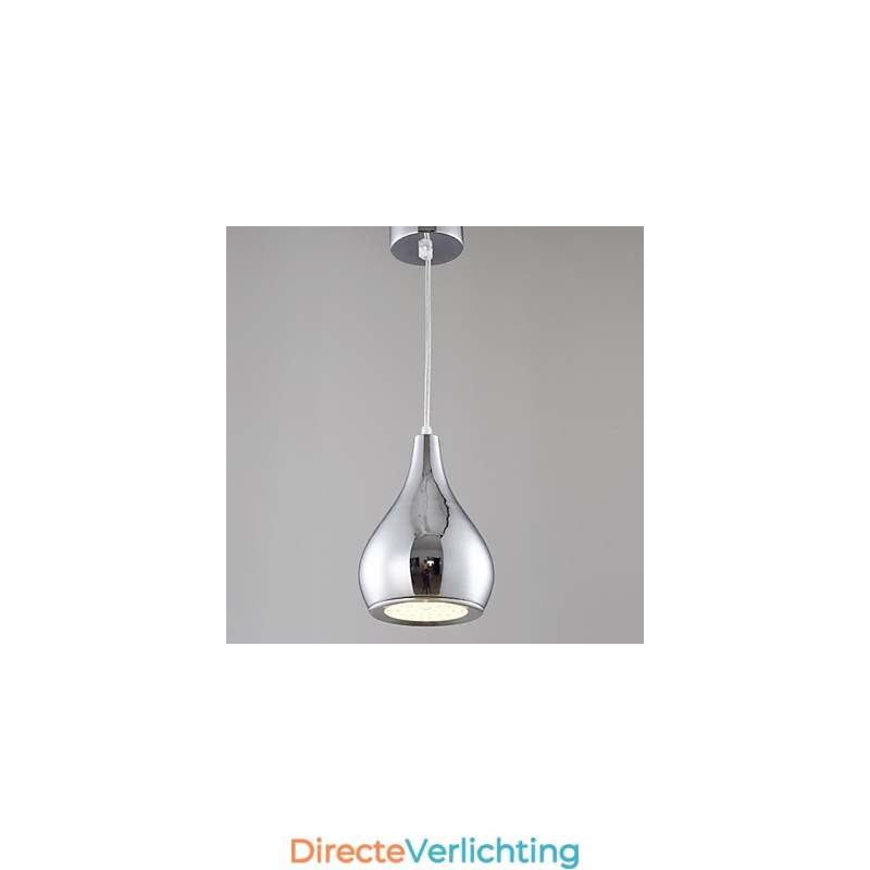 Moderne, eigentijdse Globe-gegalvaniseerde metalen hanglamp