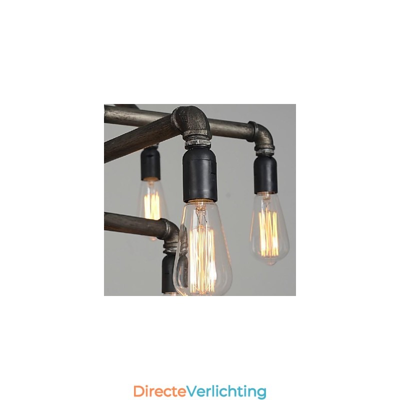 Traditionele klassieke vintage retro lantaarn land schilderij metalen hanglamp